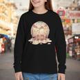 Baseball Drip Ice Cream Melting Illustration Youth Long Sleeve Tee Baseball Drip Ice Cream Melting Illustration Youth Long Sleeve Tee