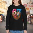 Baseball Drip Ice Cream Number 67 Player Or 67th Birthday Youth Long Sleeve Tee Baseball Drip Ice Cream Number 67 Player Or 67th Birthday Youth Long Sleeve Tee