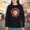 Baseball Drip Pink Glove Respect The Drip Youth Boys Girls Youth Long Sleeve Tee