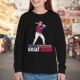 Make Baseball Great Again Donald Trump Baseball Youth Long Sleeve Tee Make Baseball Great Again Donald Trump Baseball Youth Long Sleeve Tee