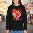 Baseball Heart Valentine Baseball Ice Cream Drip Boys Girls Youth Long Sleeve Tee Baseball Heart Valentine Baseball Ice Cream Drip Boys Girls Youth Long Sleeve Tee
