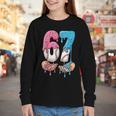 Baseball Ice Cream Drip 67 Hands Six Seven Boys Youth Long Sleeve Tee