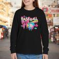 Baseball Ice Cream Drip Coquette Women Girls Mom Mama Youth Long Sleeve Tee Baseball Ice Cream Drip Coquette Women Girls Mom Mama Youth Long Sleeve Tee