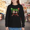 Baseball Ice Cream Drip Number 67 Player 6 7 Christmas Pjs Youth Long Sleeve Tee Baseball Ice Cream Drip Number 67 Player 6 7 Christmas Pjs Youth Long Sleeve Tee