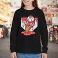 Baseball Ice Cream Drip Baseball Strawberry For Youth Red Youth Long Sleeve Tee Baseball Ice Cream Drip Baseball Strawberry For Youth Red Youth Long Sleeve Tee