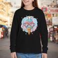 Baseball Ice Cream Heart Sunglasses Youth Boys Valentine Youth Long Sleeve Tee