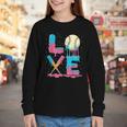 Baseball Love Drip Ice Cream Colorful Baseball Youth Long Sleeve Tee Baseball Love Drip Ice Cream Colorful Baseball Youth Long Sleeve Tee