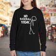 Baseball Lover Sad Stick No Baseball Today Youth Long Sleeve Tee Baseball Lover Sad Stick No Baseball Today Youth Long Sleeve Tee