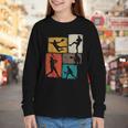Baseball Player Collage Men Kids Coach Youth Boys Youth Long Sleeve Tee