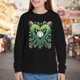 Baseball St Patricks Day Boys Girls Men Women Shamrock Green Youth Long Sleeve Tee