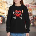 Baseball Valentines Day Heart Boys Sports Love Youth Long Sleeve Tee Baseball Valentines Day Heart Boys Sports Love Youth Long Sleeve Tee