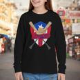 Boricua Puerto Rico Baseball Coqui Frog Pava Hat Fan Youth Long Sleeve Tee Boricua Puerto Rico Baseball Coqui Frog Pava Hat Fan Youth Long Sleeve Tee