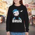 Boys Baseball Graphic Tee Teen Apparel Cute Meme Bruh Youth Long Sleeve Tee Boys Baseball Graphic Tee Teen Apparel Cute Meme Bruh Youth Long Sleeve Tee