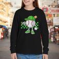 Boys St Patricks Day Baseball Player Pitcher Coach Kids Youth Long Sleeve Tee Boys St Patricks Day Baseball Player Pitcher Coach Kids Youth Long Sleeve Tee