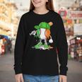 Boys St Patricks Day Kids Baseball Player Ice Cream Drip Youth Long Sleeve Tee Boys St Patricks Day Kids Baseball Player Ice Cream Drip Youth Long Sleeve Tee