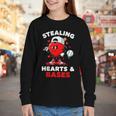 Boys Valentines Baseball Drip Icecream Stealing Hearts Kids Youth Long Sleeve Tee Boys Valentines Baseball Drip Icecream Stealing Hearts Kids Youth Long Sleeve Tee