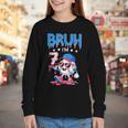 Bruh I'm 7 Baseball Ice Cream Drip It's My 7th Birthday Youth Long Sleeve Tee Bruh I'm 7 Baseball Ice Cream Drip It's My 7th Birthday Youth Long Sleeve Tee