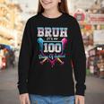 Bruh It's My 100 Days Of School Baseball Ice Cream Drip Boys Youth Long Sleeve Tee Bruh It's My 100 Days Of School Baseball Ice Cream Drip Boys Youth Long Sleeve Tee