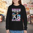 Bruh It's My 8th Birthday Baseball Ice Cream Drip 8 Year Old Youth Long Sleeve Tee Bruh It's My 8th Birthday Baseball Ice Cream Drip 8 Year Old Youth Long Sleeve Tee