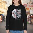 Christian Baseball Men Boy Player Team Religious Philippians Youth Long Sleeve Tee Christian Baseball Men Boy Player Team Religious Philippians Youth Long Sleeve Tee