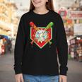 Christmas Baseball Ice Cream Drip Men Women Kids Youth Long Sleeve Tee