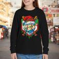 Christmas Baseball Ice Cream Drip Santa Baseball Player Kids Youth Long Sleeve Tee Christmas Baseball Ice Cream Drip Santa Baseball Player Kids Youth Long Sleeve Tee