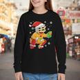 Christmas Gingerbread Man Baseball Player Catcher Youth Long Sleeve Tee Christmas Gingerbread Man Baseball Player Catcher Youth Long Sleeve Tee