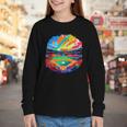 Colorful Baseball Field Home Run Baseball Player Fans Youth Long Sleeve Tee