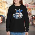 Cool Rabbit Baseball Easter Men Boy Toddler Kid Youth Long Sleeve Tee