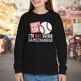 Don't Ask I'm Not Doing Gamechanger Sarcastic Baseball Quote Youth Long Sleeve Tee