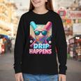 Drip Happens Baseball Ice Cream Bat And Ball With Sunglasses Youth Long Sleeve Tee Drip Happens Baseball Ice Cream Bat And Ball With Sunglasses Youth Long Sleeve Tee