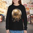 Dripping Gold Drip Baseball Game Day Player Coach Baller Youth Long Sleeve Tee Dripping Gold Drip Baseball Game Day Player Coach Baller Youth Long Sleeve Tee