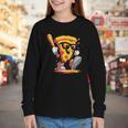 Drippy Pizza Baseball Slice Cartoon Sports Food Youth Long Sleeve Tee Drippy Pizza Baseball Slice Cartoon Sports Food Youth Long Sleeve Tee