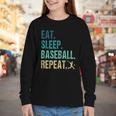 Eat Sleep Baseball Repeat Baseball Player Baseball Youth Long Sleeve Tee Eat Sleep Baseball Repeat Baseball Player Baseball Youth Long Sleeve Tee