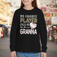 My Favorite Player Calls Me Granna Baseball Leopard Youth Long Sleeve Tee My Favorite Player Calls Me Granna Baseball Leopard Youth Long Sleeve Tee