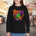 Halloween Baseball Ice Cream Drip Boys Girls Youth Youth Long Sleeve Tee