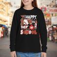 Happy 100 Days Of School Baseball Football PE Teacher Youth Long Sleeve Tee Happy 100 Days Of School Baseball Football PE Teacher Youth Long Sleeve Tee