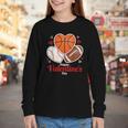 Happy Valentine’s Basketball Football Valentine Baseball Youth Long Sleeve Tee Happy Valentine’s Basketball Football Valentine Baseball Youth Long Sleeve Tee