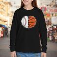 Heart 67 Meme Baseball Basketball Pocket Valentine's Day Tee Youth Long Sleeve Tee