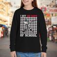 I Hit 100 Days Of School Baseball 100th Day Boys Kids Youth Long Sleeve Tee