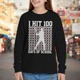 I Hit 100 Days Of School Boys Kids 100th Day Balls Baseball Youth Long Sleeve Tee I Hit 100 Days Of School Boys Kids 100th Day Balls Baseball Youth Long Sleeve Tee