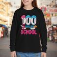 HUGvyn 100 Days Of School Baseball Ice Cream Teacher Student Youth Long Sleeve Tee HUGvyn 100 Days Of School Baseball Ice Cream Teacher Student Youth Long Sleeve Tee