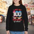 HUGvyn I Just Hit 100 Days Of School Baseball Ice Cream Boys Youth Long Sleeve Tee HUGvyn I Just Hit 100 Days Of School Baseball Ice Cream Boys Youth Long Sleeve Tee