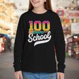 Ice Cream Drip 100 Days Of School Baseball Boys 100th Day Youth Long Sleeve Tee