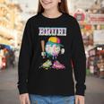 Ice Cream Drip Baseball Bruh Baseball Drip Boy Youth Youth Long Sleeve Tee