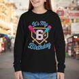 It's My 6th Birthday Baseball Fan Fun Party Celebration Youth Long Sleeve Tee