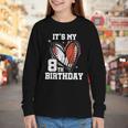 It's My 8th Birthday Baseball Football Heart 8 Year Old Youth Long Sleeve Tee It's My 8th Birthday Baseball Football Heart 8 Year Old Youth Long Sleeve Tee