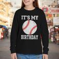 It’s My Birthday Baseball Vintage Style Youth Long Sleeve Tee