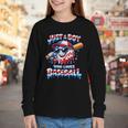 Just A Boy Who Loves Baseball Patriotic Drip For Youth Boys Youth Long Sleeve Tee Just A Boy Who Loves Baseball Patriotic Drip For Youth Boys Youth Long Sleeve Tee