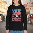 I Just Hit 100 Days Of School Baseball 100th Day Boys Kids Youth Long Sleeve Tee I Just Hit 100 Days Of School Baseball 100th Day Boys Kids Youth Long Sleeve Tee